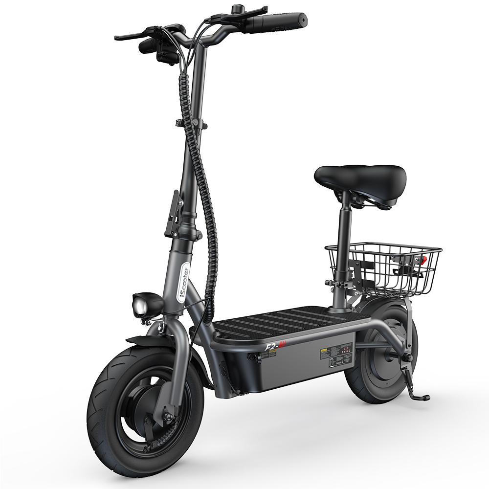 iSCOOTER F2 City Elektroroller für Erwachsene 500W Motor 36V7.8AH Batterie 10 Zoll Reifen Outdoor E-Scooter Faltbar Praktischer EScooter