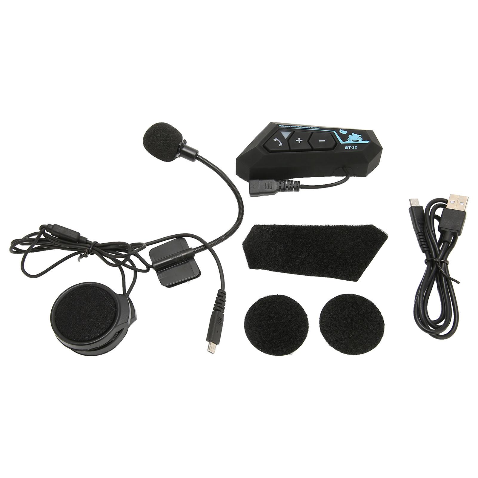 Helm-Bluetooth-Headset, multifunktionale Rauschunterdrückung, winddichtes Bluetooth 5.0-Intercom-Headset