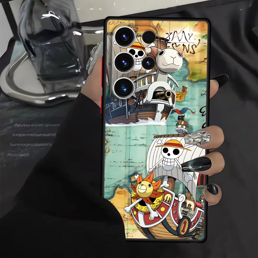 One Piece Captain Luffy Hülle für Samsung Galaxy S21 S9 S24 FE S20 S10 S23 Ultra S25 Edge S22 Plus Rückseite Handyhülle Galaxy S21 Ultra 5G