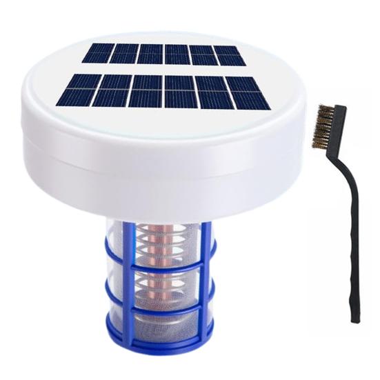 Solar-Pool-Ionisator, automatischer schwimmender Poolreiniger mit LED-Leuchten, solarbetrieben, chlorfreier Pool-Wasserreiniger, Ionisator A