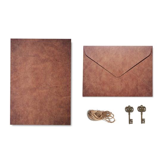 1 Set Briefpapier, einfach anzuwenden, Vintage-Muster, Spezialpapier, A5, handgeschriebener Liebesbrief, Schreibwaren, Schulbedarf B