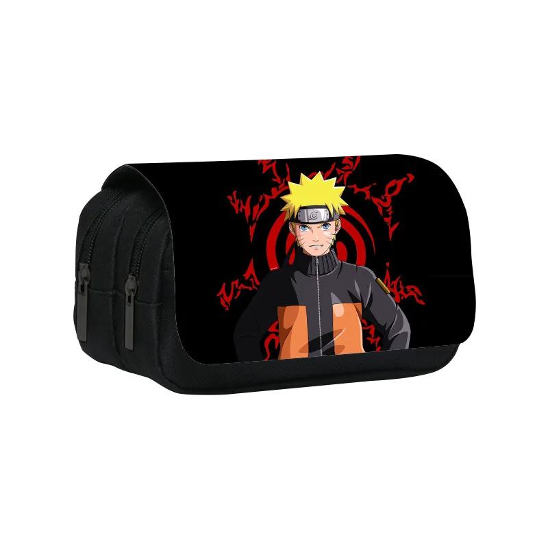 Hochwertiges Anime-Figuren-Federmäppchen Cartoon Uzumaki Uchiha Itachi Große Schreibwarenbox Schulbedarf Federtasche