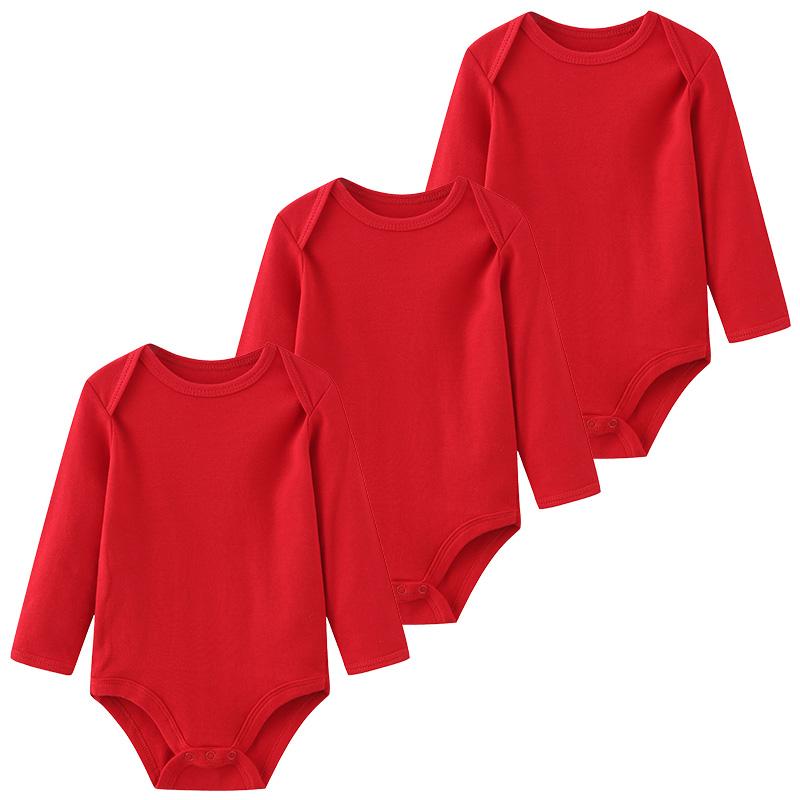 Kiddiezoom 3-teiliger Baby-Body für Jungen, langärmelig, weiche Baumwolle, Babykleidung für 0–12 Monate, Neugeborene, Cartoon-Overall-Kleidung 9-12Months