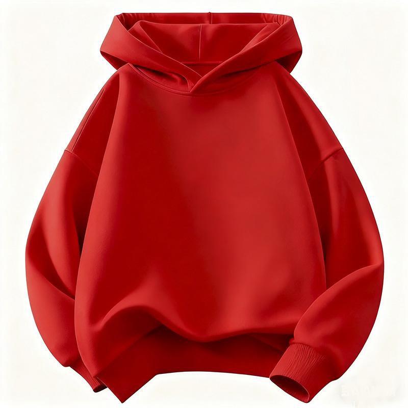 Kinder Mode Kinder Junge Hoodies 2026 Frühling Herbst Mädchen Freizeit Hoodies Sweatshirt Kinder Einfarbig Hoodies Sweatshirt 140 red