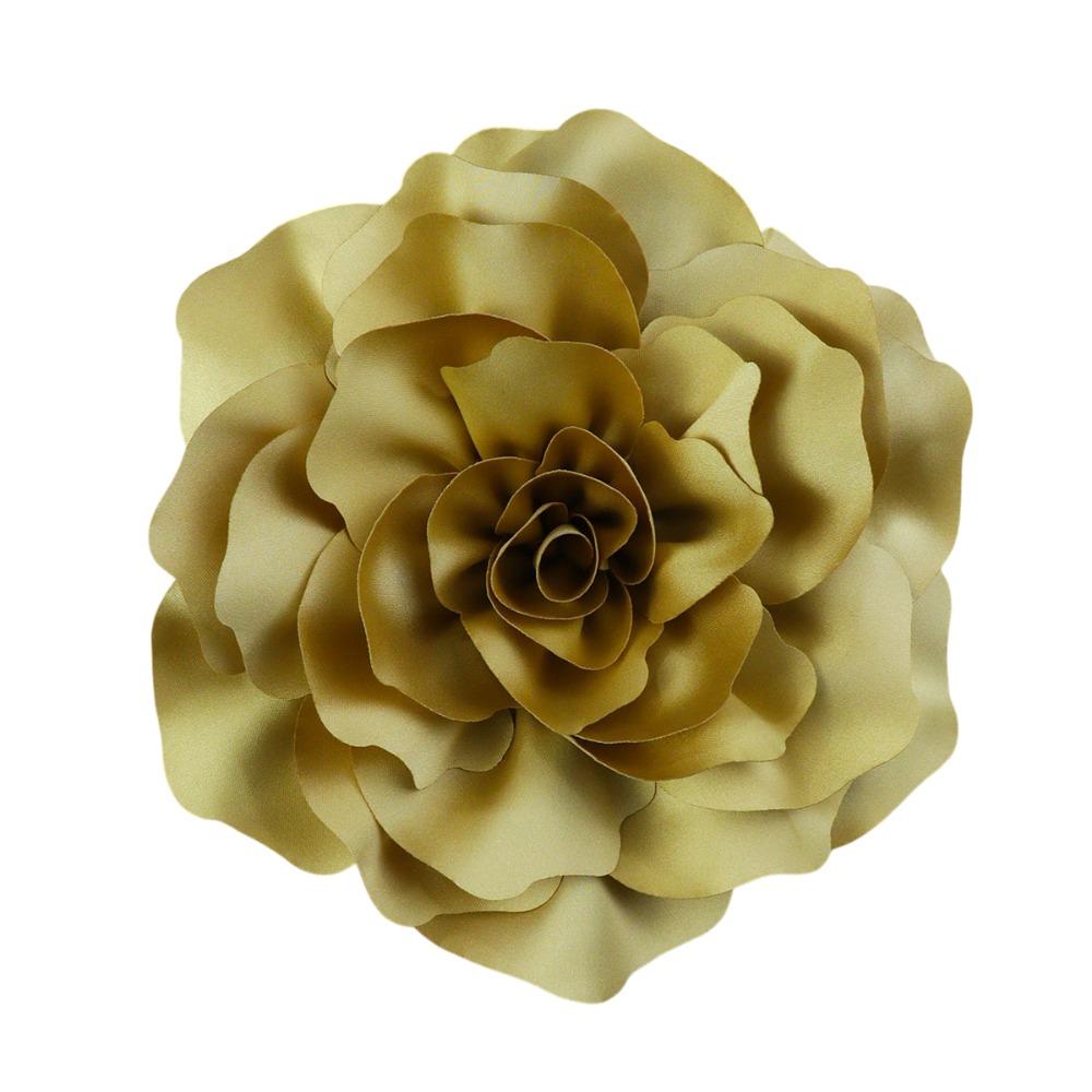 Vintage Blumen Brosche 20cm Große Größe Kleid Anzug Corsage Handgemachtes Bekleidungszubehör gelb