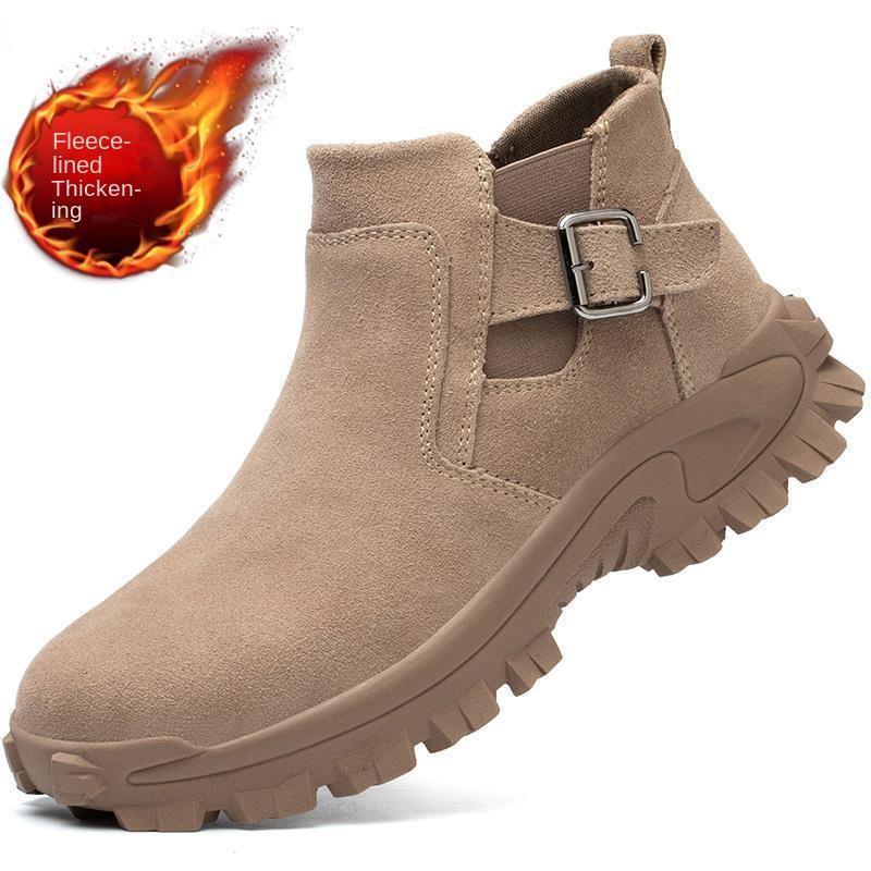 Arbeitsschuhe Herren Mittelhoch Vier Jahreszeiten Hochtemperaturbeständig Schweißer Atmungsaktiv Leicht Arbeitsschuhe 38