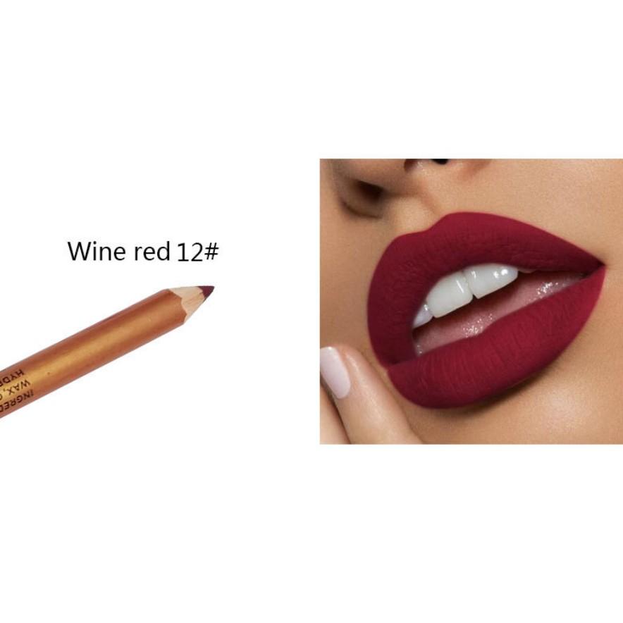 Zweifarbiger Lip Liner Samt Matt Lippenstift Stift Augen Make-up Lidschatten Stift Langlebig Wasserdicht Licht Einfach zu Make-up Augenbrauenstift