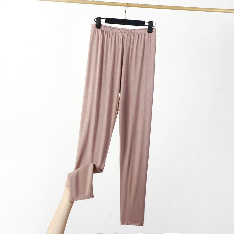 Große Größe XL bis 8XL Modale dünne Leggings Einfarbig knöchellange Leggings Damen Workout Schlankheitshose Stretchhose 5XL khaki