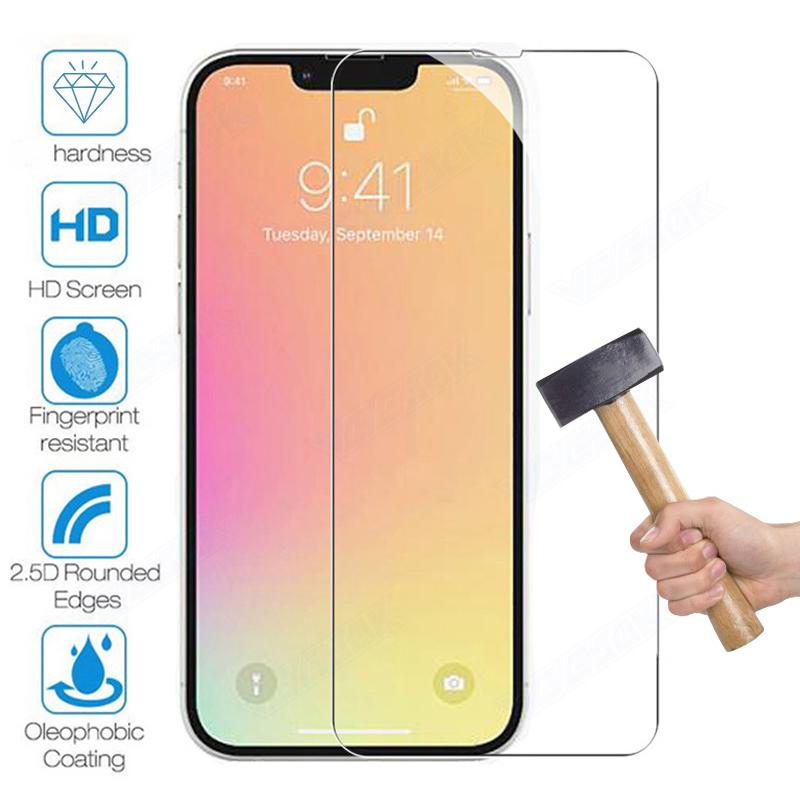 Schutzglas für iPhone 11 Pro 12 13 14 Max gehärtetes Glas Displayschutzfolie für iPhone 7 8 6 6 6s Plus XS Max X XR Glas auf dem für iPhone SE iPhone 13 reinfarbig
