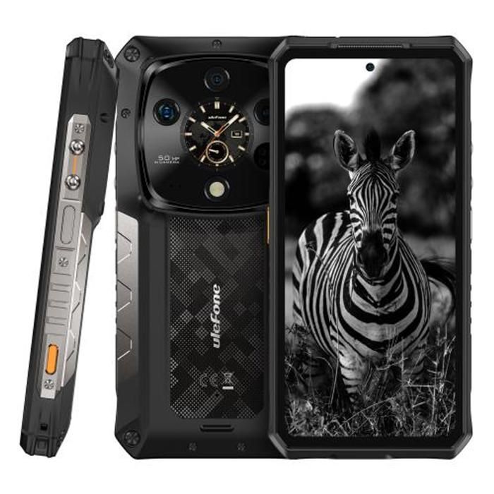Robustes 5G Smartphone Ulefone Armor 28 Pro 32GB+512GB 6,67  10600mAh Unzerbrechliches Mobiltelefon Dual-SIM/64MP/GPS/OTG/NFC Schwarz schwarz
