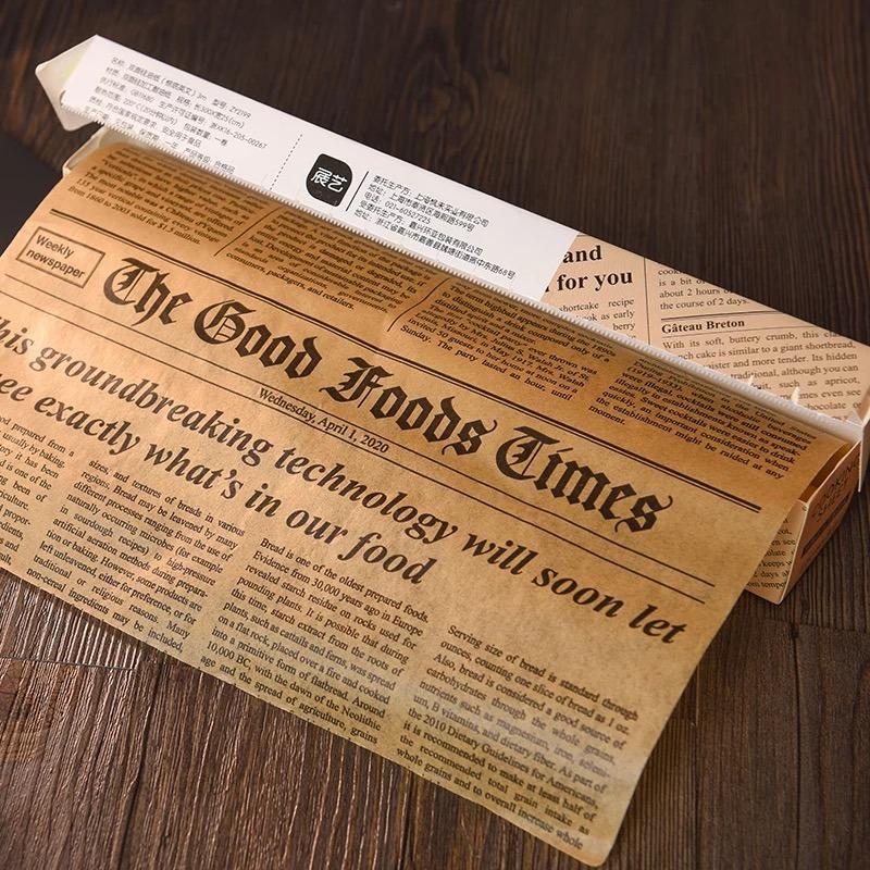 5 m * 30 cm Pergamentpapier, fettbeständig, Korbeinlage, Ölpapier, Brot, Sandwich, Burger, Pommes frites, Wrapper, Backwerkzeuge kaffeebraun