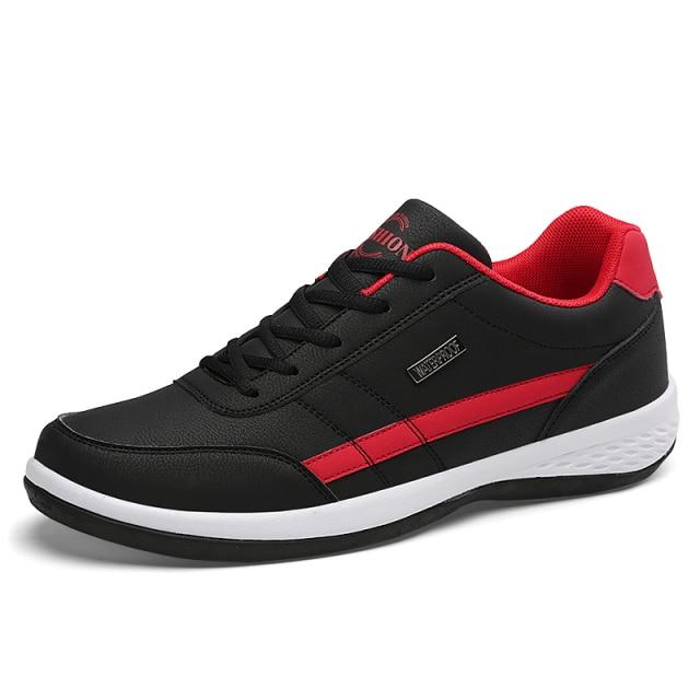 Leder Herrenschuhe Sneaker Trend Freizeitschuh Italienisch Atmungsaktiv Freizeit Herren Sneaker Rutschfestes Schuhwerk Herren Vulkanisierte Schuhe 48 38