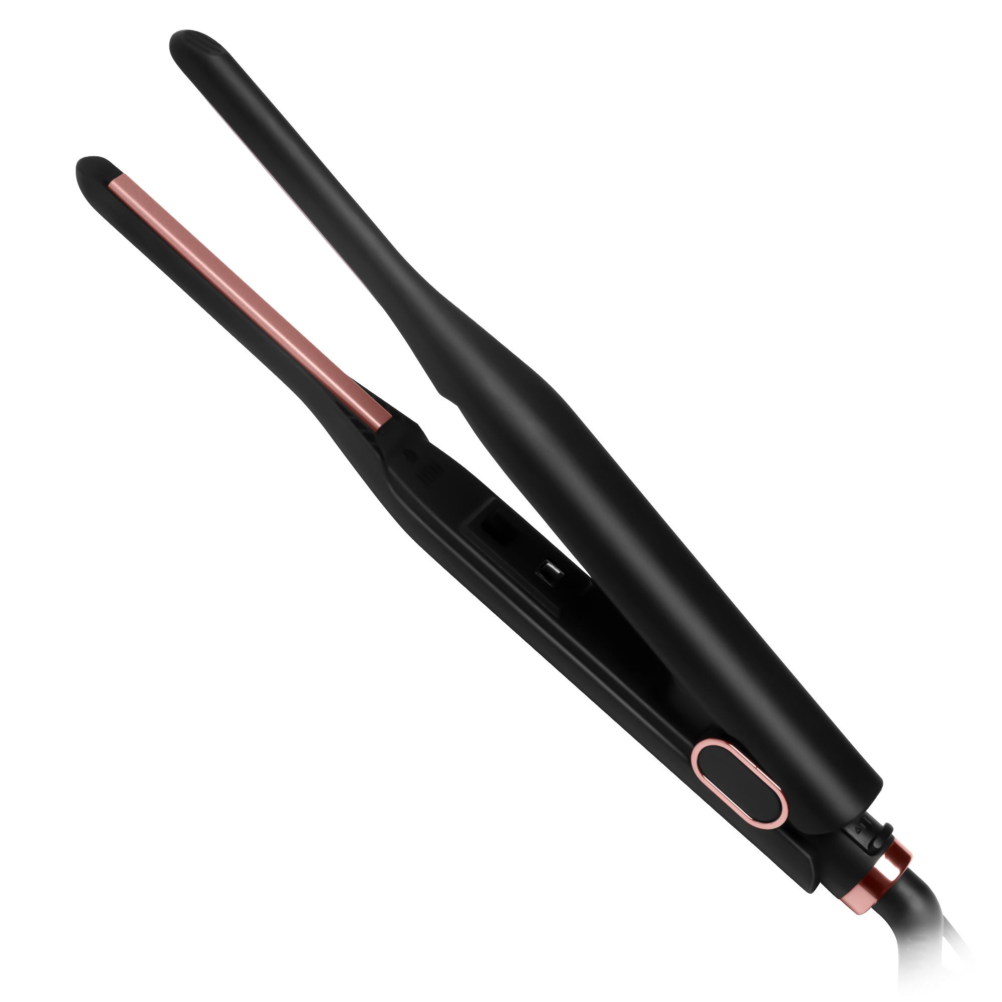 2-in-1 Mini-Haarglätter und Lockenstab, 3/10 Zoll kleines Glätteisen, Haarglätter, Styler, Bleistift-Glätteisen für kurzes Haar EU