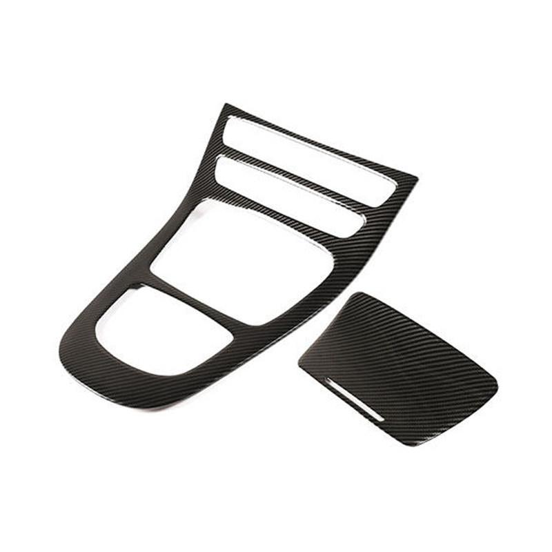Für Mercedes Benz E-Klasse W213 S213 A238 C238 2019 2020 2021 ABS Auto Innenraum Mittelkonsole Schalthebel Panel Abdeckung Aufkleber Zierleiste Carbon Texture 2021 black