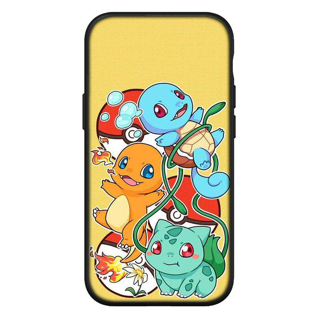 Hülle für iPhone 17 16 15 Xiaomi Poco Redmi Note 14 13 12 11 Pro Max X 9 16e Samsung Galaxy S25 S24 S23 OPPO Huawei Pikachu Glumanda Handyhülle for Samsung Galaxy Note 8 himmelblau