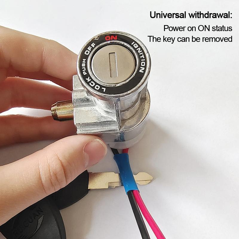 Universal Elektrische Fahrrad Lithium-Batterie Box Schloss Big Head Lock Elektrische Fahrzeug E-Bike Lithium-Batterie Schloss Auf/Off