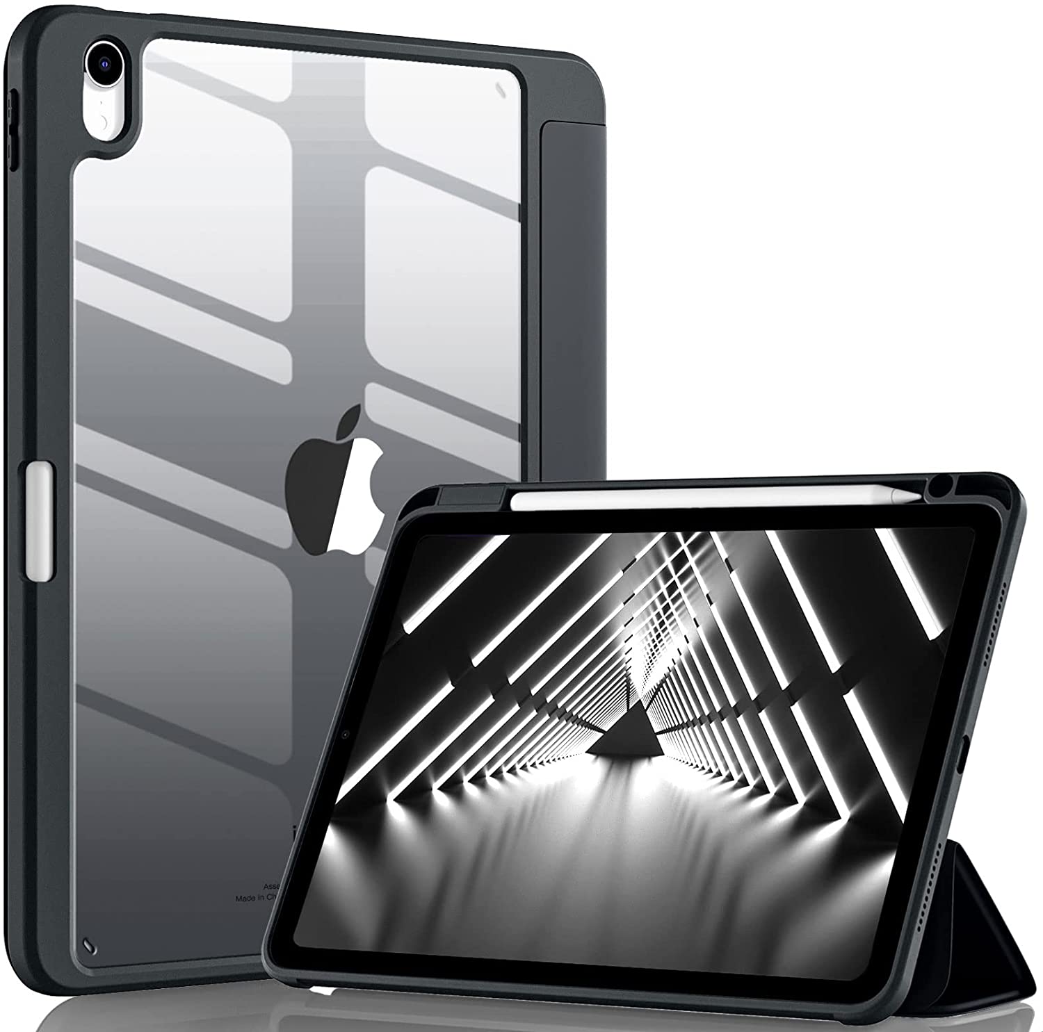 Für IPad Air 4 5 Schutzhülle für IPad Pro 11 2024 M4 Hülle IPad 6. 9. 10. Generation Hülle 2022 10.2 10”2 Air 2 1 für IPad Mini 6 Silikonhülle ipad air 13 2024 schwarz