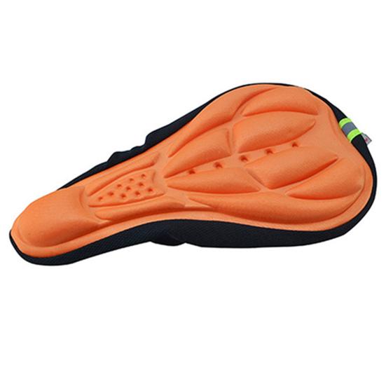 Weiches und bequemes 3D-Pad, MTB-Fahrrad-Sitzbezug, Kissen, Fahrrad-Sitzkissen orange