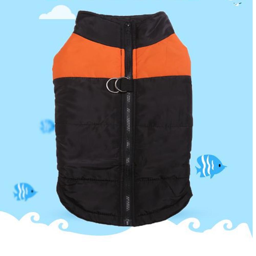 Welpen Mantel Jacke Haustier Weste Wasserdicht Hund warme Kleidung Haustier Katze Baumwolle Heimtierbedarf Winterkleidung XL orange