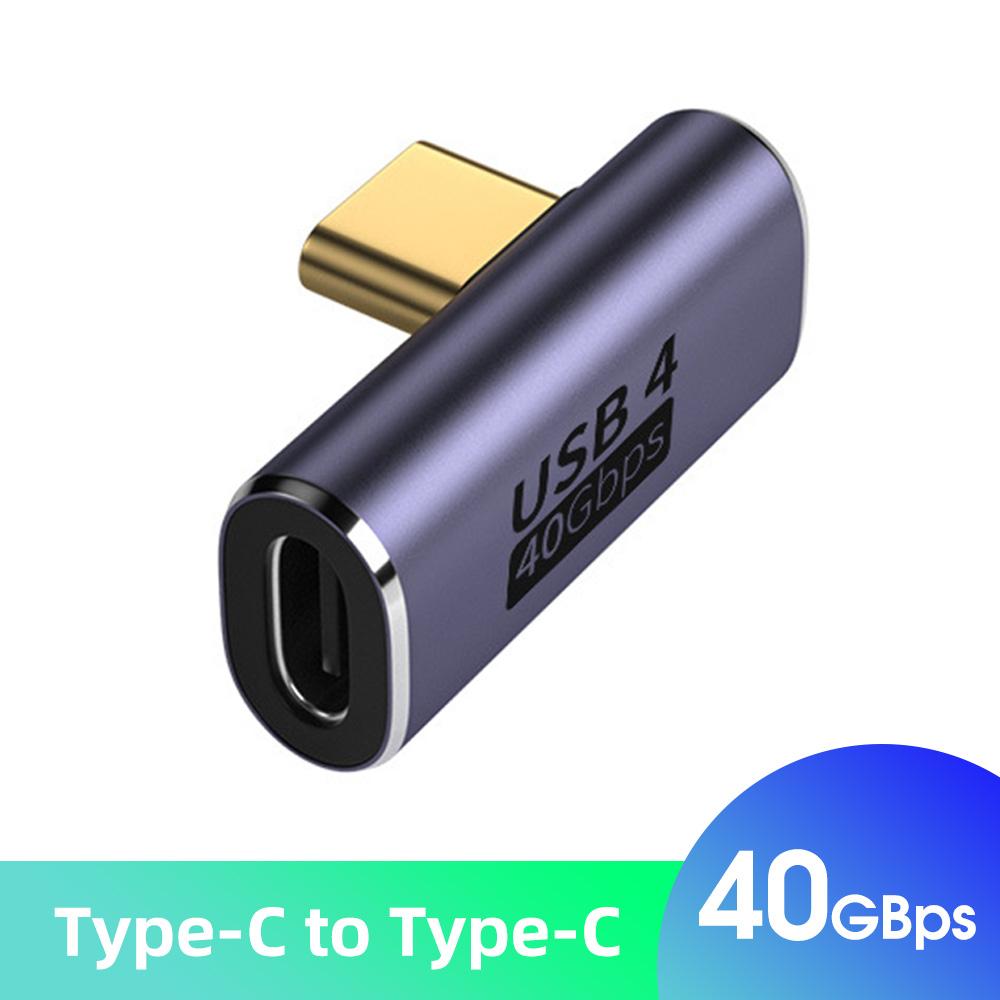 Fonken Typ-C-Datenkabel-Adapter-Konverter, 40 GB Ellenbogen-Ladedatenadapter für Thunderbolt3-Mobiltelefon, Tablet, USB-C-auf-C-Adapter Style 05