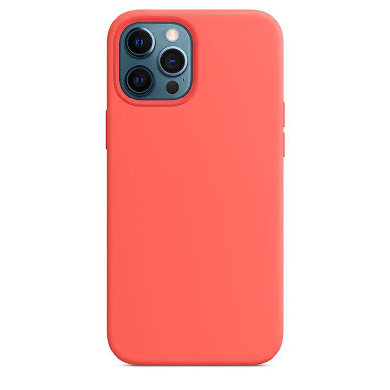 Luxuriöse Silikonhülle für iPhone 13 Mini 15 14 Pro MAX Hüllen für Apple iPhone 11 12 13 Mini Vollständige Abdeckung mit Box iPhone 13 Mini rosa-orange