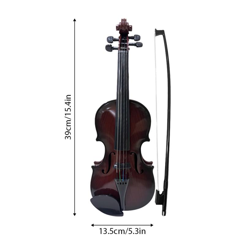 Simulierte Violine, Musikübungen, Violine, Violinen-Kit, Musikinstrument, Performance-Requisiten, Geschenke, verstellbare Saiten für Anfänger