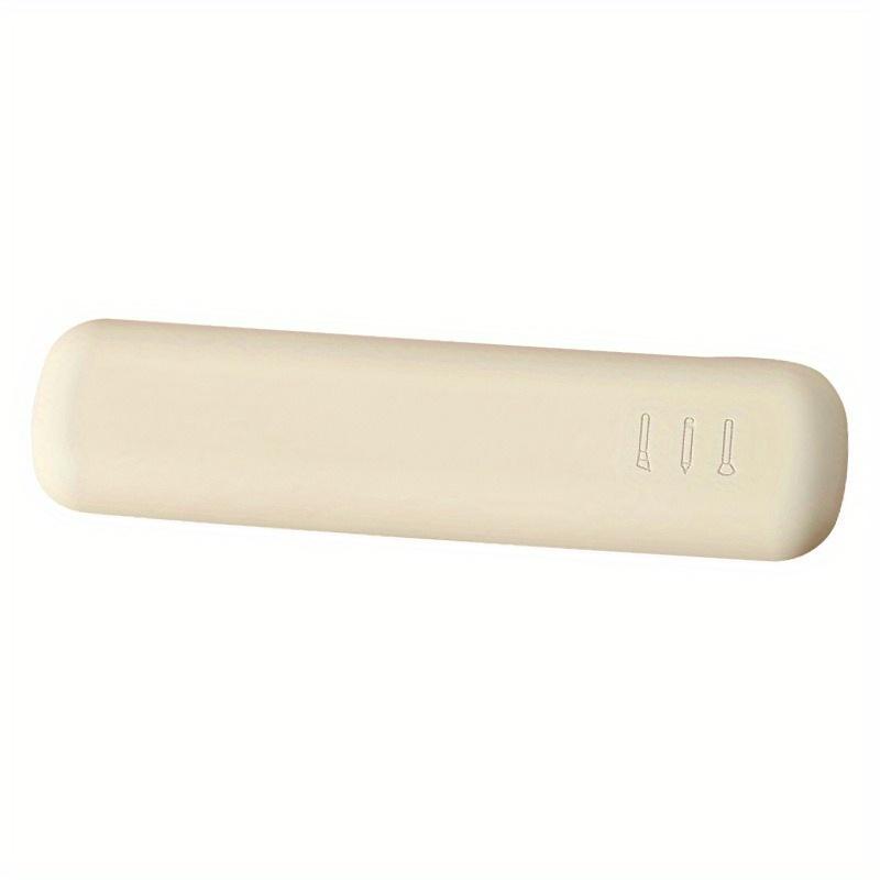 Make-up-Tasche, Make-up-Pinsel-Etui, Kosmetik-Organizer, Reisehalter, Aufbewahrungs-Pinsel-Etui, Pinsel-Make-up-Tasche, Silikon-Make-up-Tasche beige