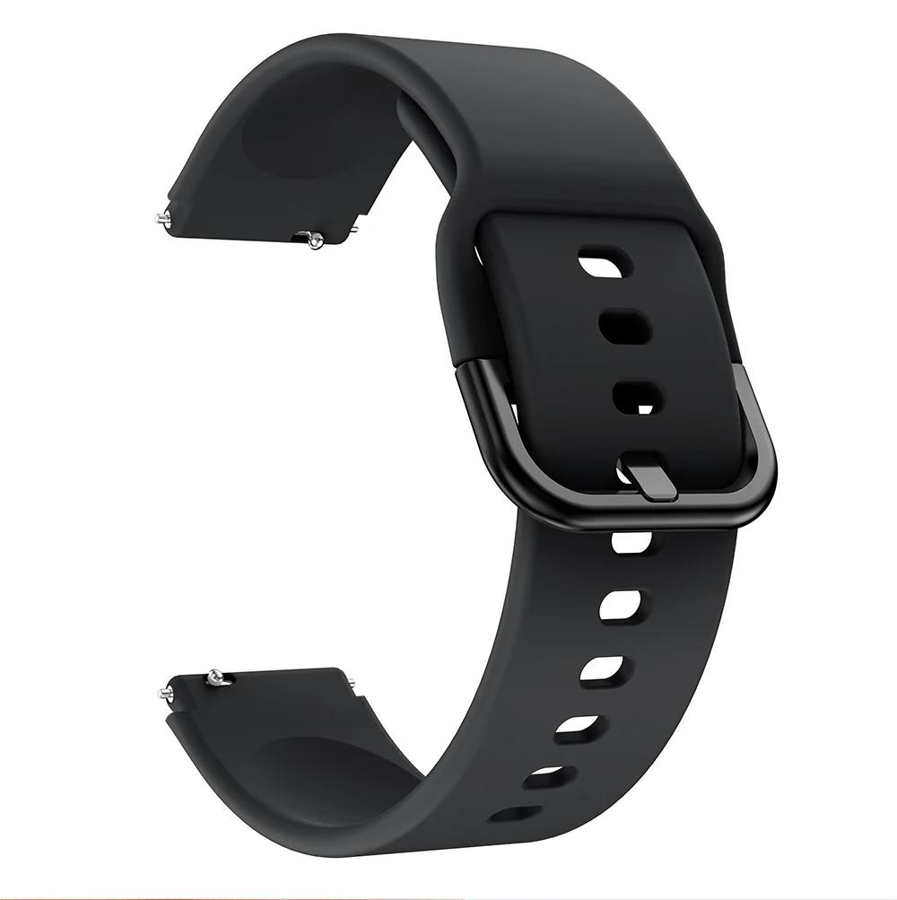 Armband für Garmin Vivoactive 4S, Schnellverschluss, buntes, wasserdichtes Armband für Garmin Vivomove 3s/move3S, 18 mm Armband 18mm universal schwarz