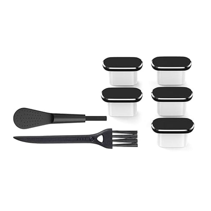 5 Stück Typ-C Ladeanschluss Staubschutzabdeckung für Phone 16 15 Serie S25 S24 USB C Staubstopfen mit Bürsten Handyzubehör 1