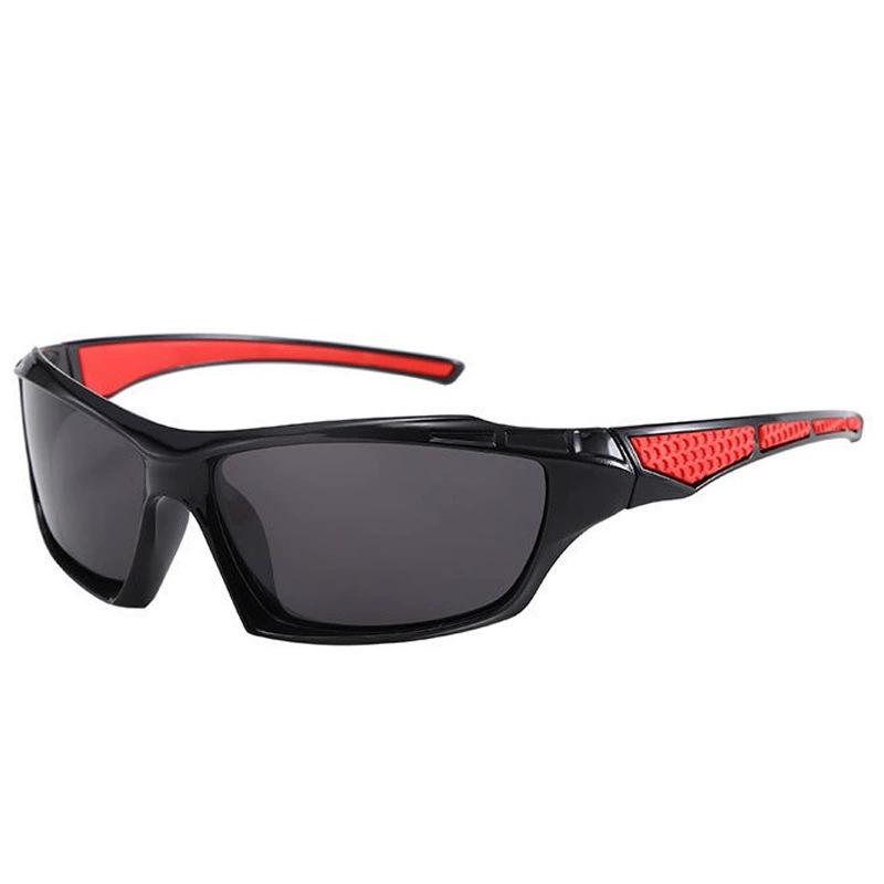 HD Objektiv Polarisierte Radfahren Sonnenbrille UV400 Outdoor Sport Goggle UV Beständig Radfahren Glas dunkelrote