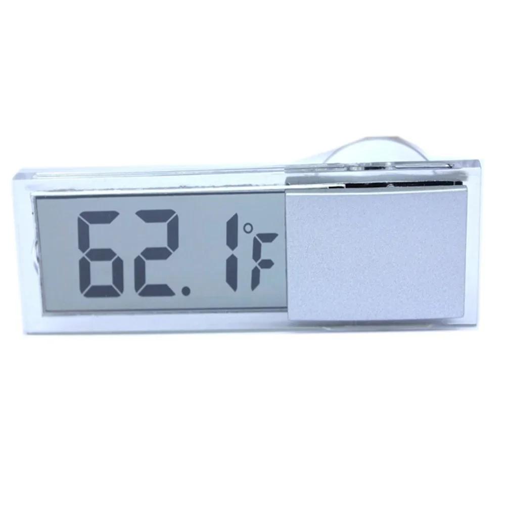 1 Stück Auto LED Anzeige Elektronische Digitaluhr Mini Saugnapf Fenster Messgerät Uhr Timer Auto Innenraum Ornament Autozubehör Therm