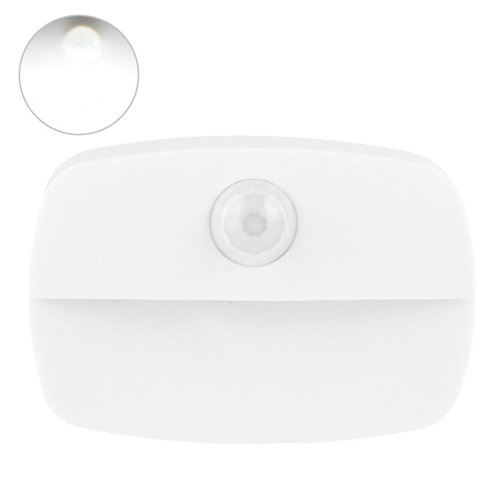 1pc LED Nachtlicht Wireless Motion Sensor Lichter Korridor Schrank Treppe Zimmer Lampen für Schlafzimmer Schrank White
