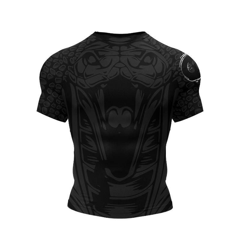 Heißer Verkauf 3D-bedruckter MMA BJJ Rash Guard Kompressionsshirt für Grappling Wrestling Tägliche MMA BJJ No-Gi Fitness-T-Shirts XL