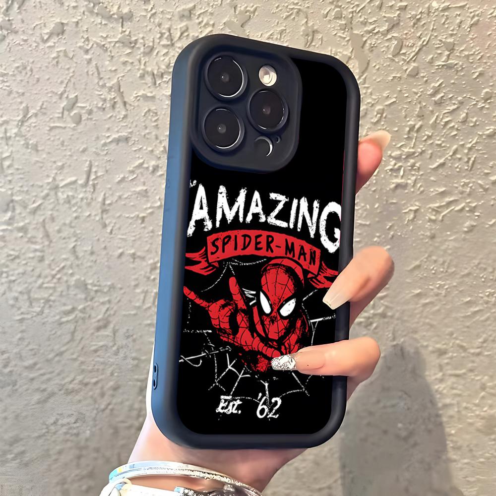 Spider-Man Cooles Marvel Handyhülle Für IPhone 17 Pro Max 16 15 14 Pro Max IPhone 13 Pro Max 11 Plus Silikonhülle iPhone Air