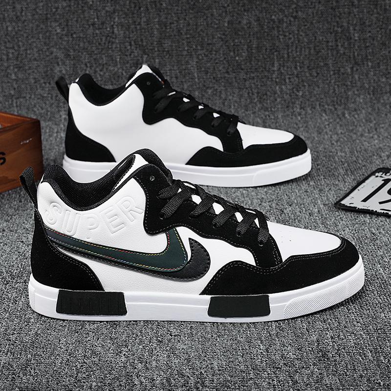 Große Größe 45 Herren Laufschuhe Luxuxy Outdoor High Top Joggingschuhe für Männer Schuhe Training Licht Casual Sneakers Skateboard Schuhe Schuhe 38 schwarz