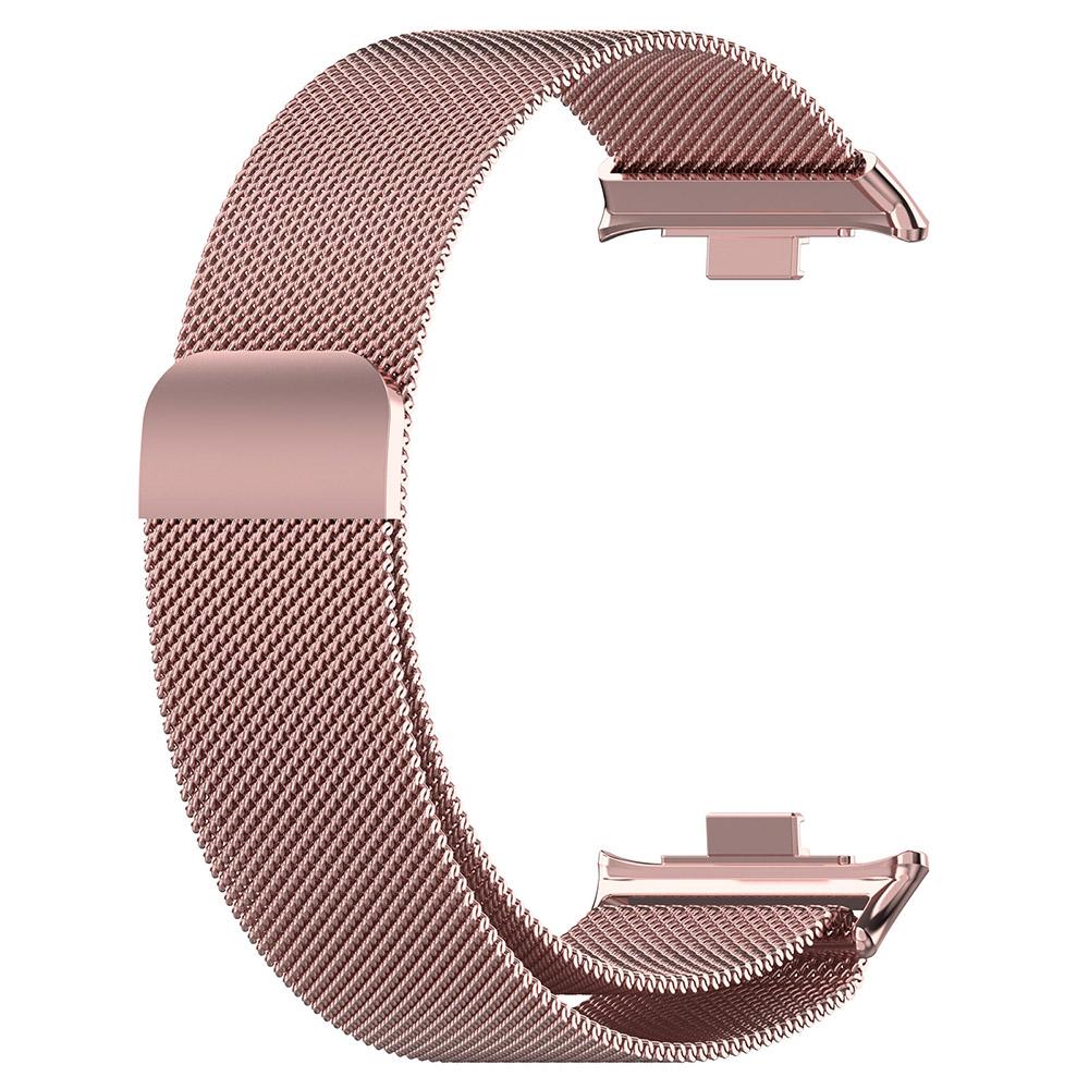 Milanese Loop Band für Redmi Watch 4 Edelstahl Mesh Armband für Xiaomi Mi Band 8 Pro Armband Armband For Redmi Watch 4 rose rosa
