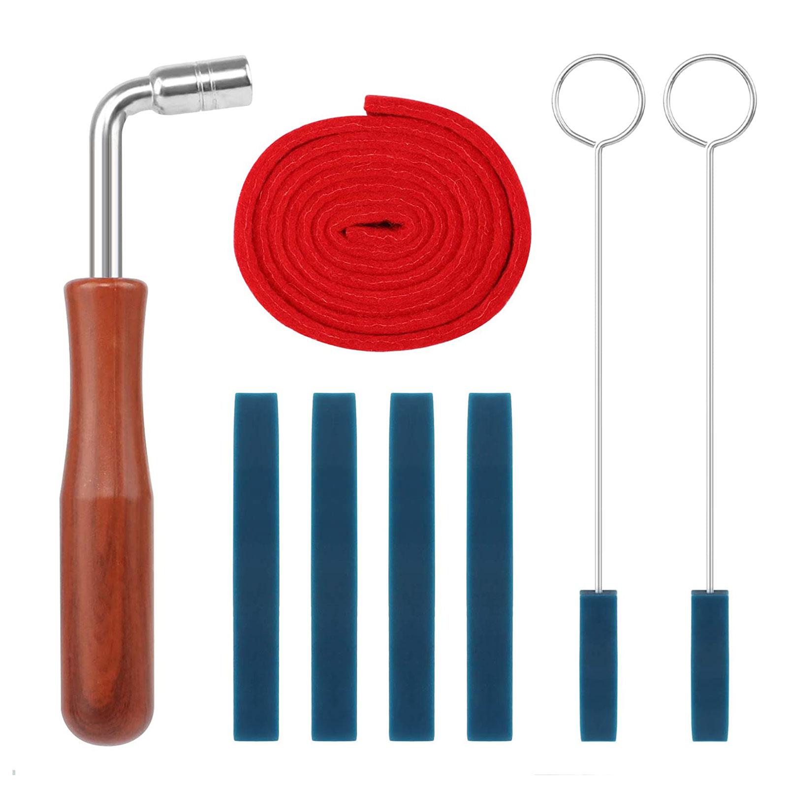 Professionelles Klavier-Stimmset, Stimmschlüssel, Hammer, Temperament-Streifen-Dämpfer-Set, Klavier-DIY-Befestigungsset 1 Kit