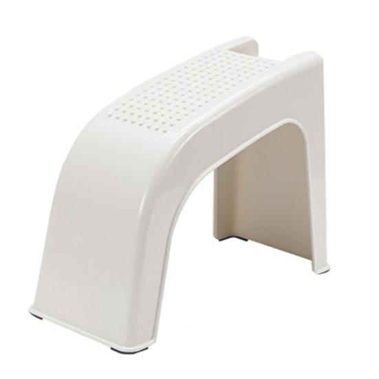 Fußhocker für die Dusche, rutschfestes Design, multifunktionaler Fußstützenständer aus Kunststoff für die Dusche zum Rasieren der Beine weiß