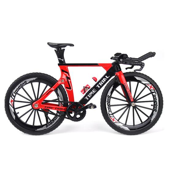 Niedliches freistehendes Sammler-Metall-Tisch-Finger-Fahrrad für Wohnzimmer Fahrrad-Spielzeug rot