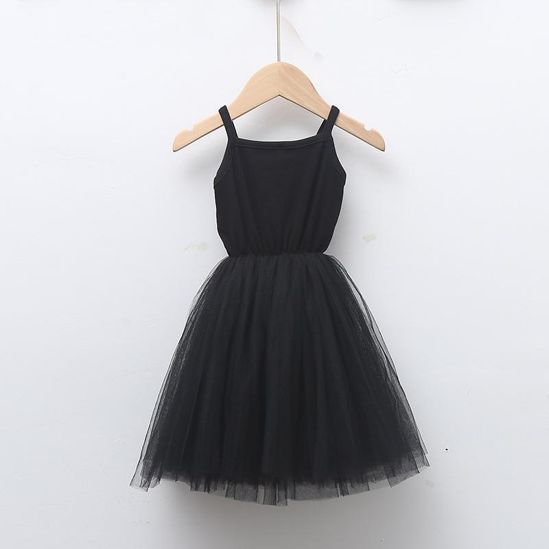 Kinderkleid Sommer Camisole Kleid Prinzessinnenkleid Spitze Mesh Patchwork Kleid Westenkleid Mädchen Kuchenkleid Flauschiges Kleid 120