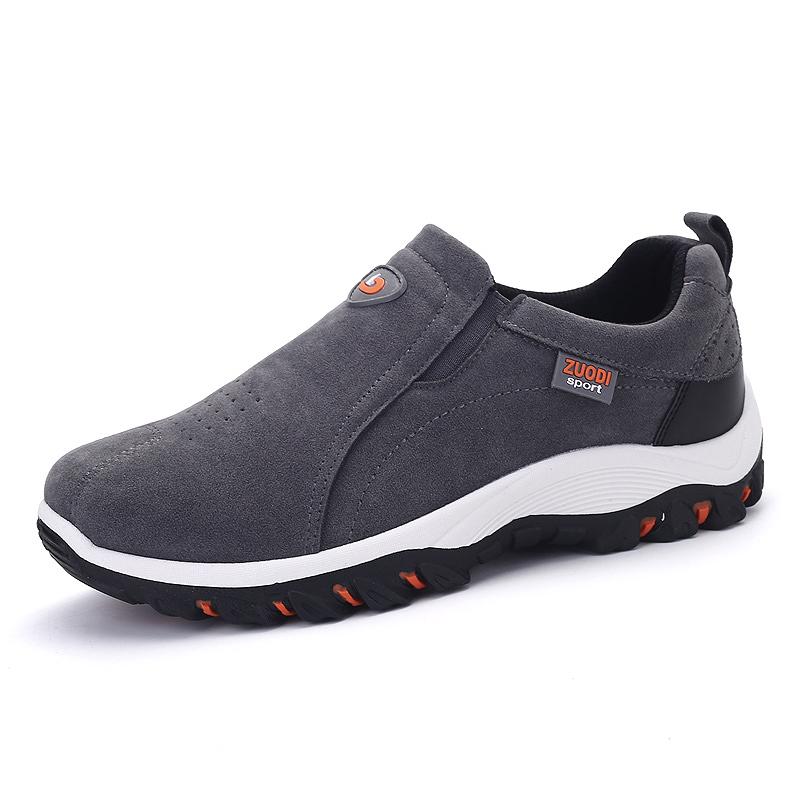 Casual Schuhe Männer Turnschuhe Outdoor Wanderschuhe Müßiggänger Männer Bequeme Schuhe Männliche Schuhe Licht Plus Größe 49 grau
