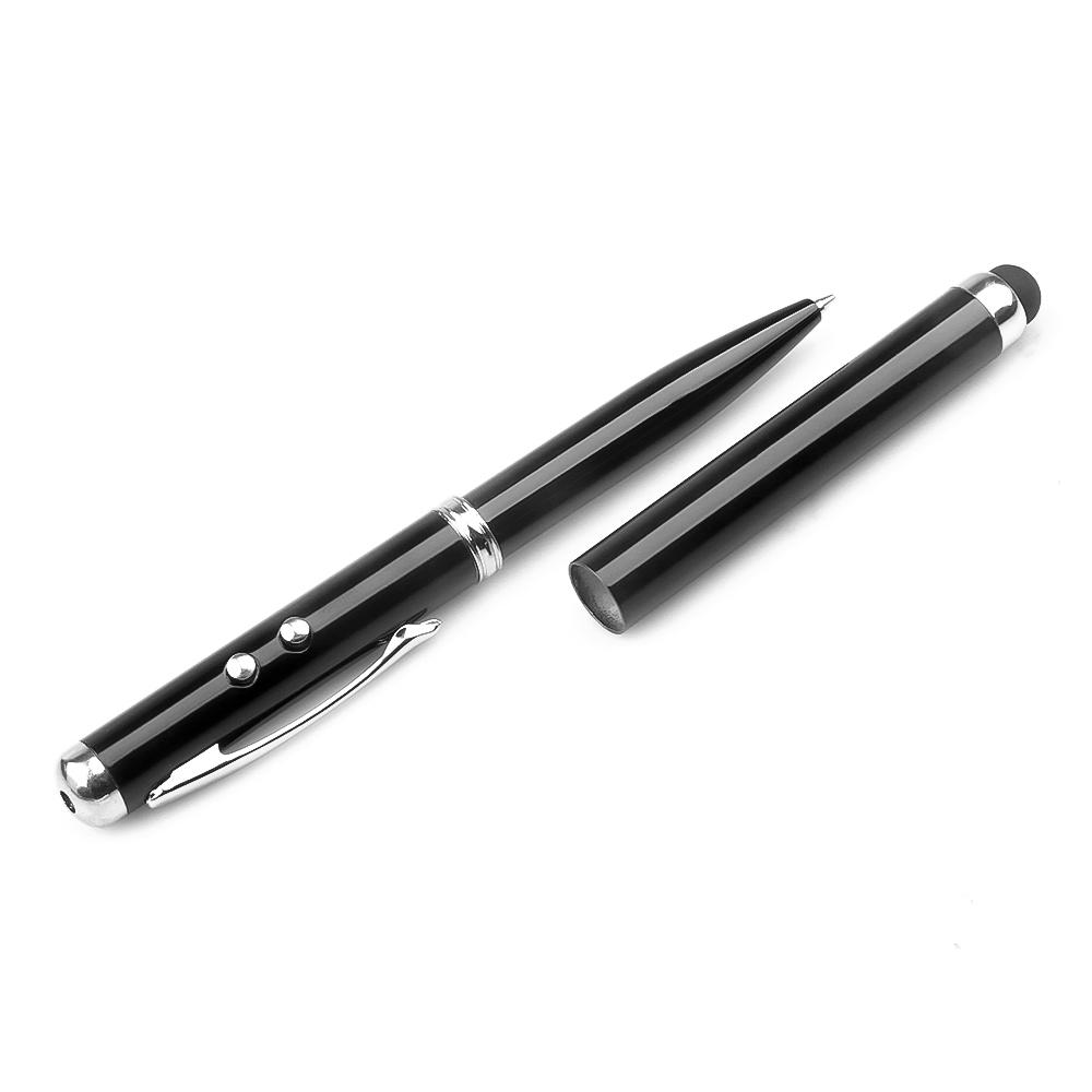Weiche Gummispitze Touchscreen Stylus Stift LED Laser Pointer Ball Kapazitiver Stylus Bleistift Für Smart Handy Tablet PC schwarz