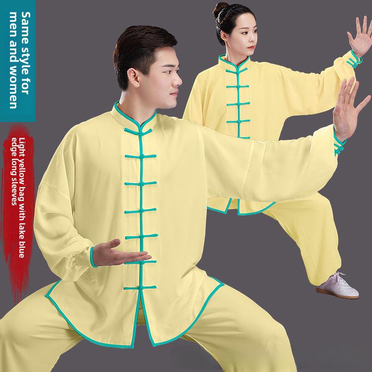 Baumwoll-Seiden Tai Chi Anzug für Damen & Herren - Frühling/Sommer Kampfsport-Aufführungskleidung Medium