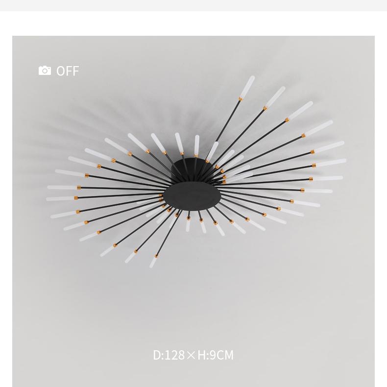 Feuerwerk Led Kronleuchter für Wohnzimmer Schlafzimmer Hause Kronleuchter Moderne Led Decke Kronleuchter Lampe Beleuchtung Kronleuchter 28 heads schwarz