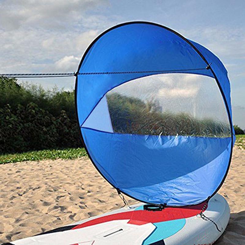 Kajak, Boot, Wind, Segel, Sup, Paddelbrett, Segeln, Kanu, Ruderboote, Windfenster blau