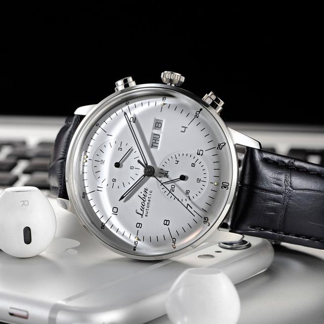 Luobin Automatische Mechanische Uhr Männer Top Luxus Marke Kleid Uhren 42mm Edelstahl Kalender Leuchtende Armbanduhr Herren
