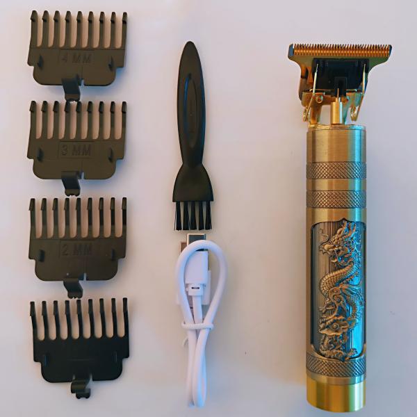 Edelstahl/ABS-Stahl Trimmer für Männer Haarschneider Haarschneidemaschine Professioneller Glatzkopfschneider Bart Elektrorasierer USB Barbershop