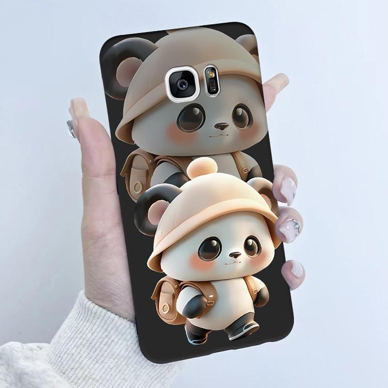 Für Samsung Galaxy S7 S7Edge Hülle Weiche TPU Silikon Abdeckung Niedliche Astronaut Panda Handyhülle Für Samsung S7 S 7 Edge Coque Funda Galaxy S7 edge