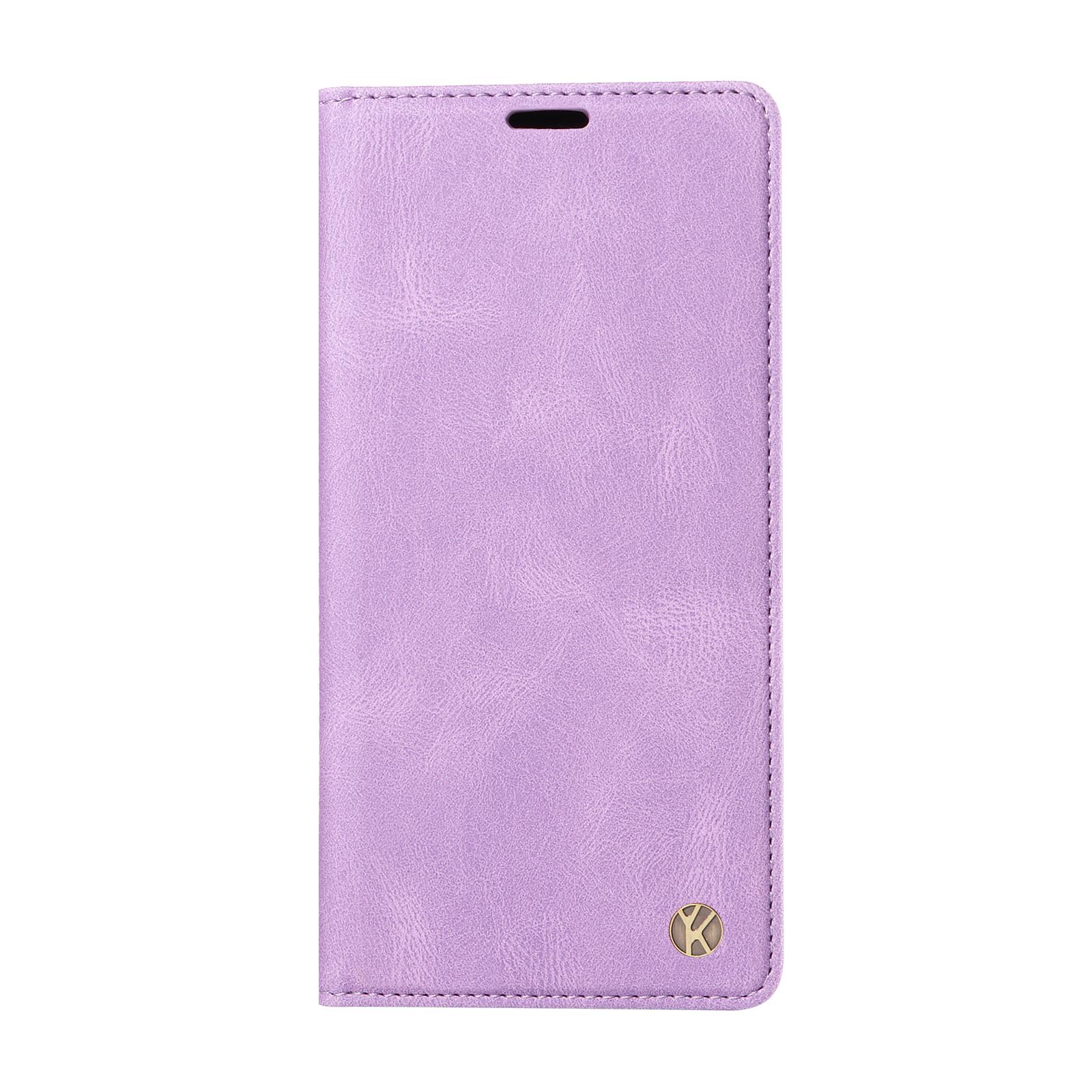 Vollständig mattes TPU-Portemonnaie-Case aus Nubuk-PU-Leder mit Kartenfächern für Sony Xperia 10 IV, Xperia 1 IV, Xperia 5 IV, Xperia 1 V, Xperia 10 V, Xperia 1 III ... Sony Xperia 10 IV violett