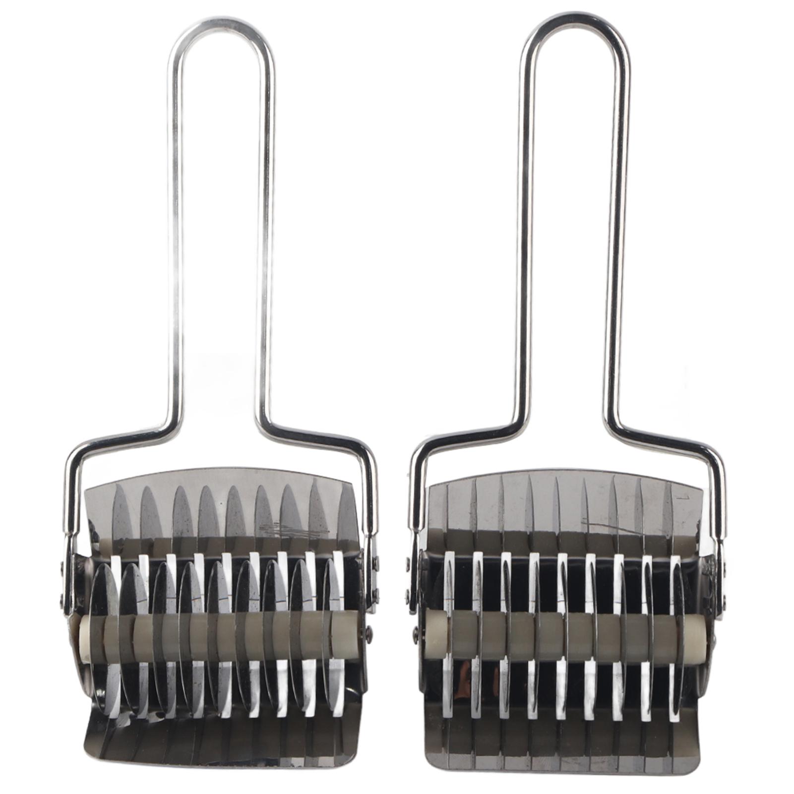 2 Stück Teig Nudel Brot Kuchen Torte Gebäck Gitterroller Backschneider Küchenbackwerkzeug